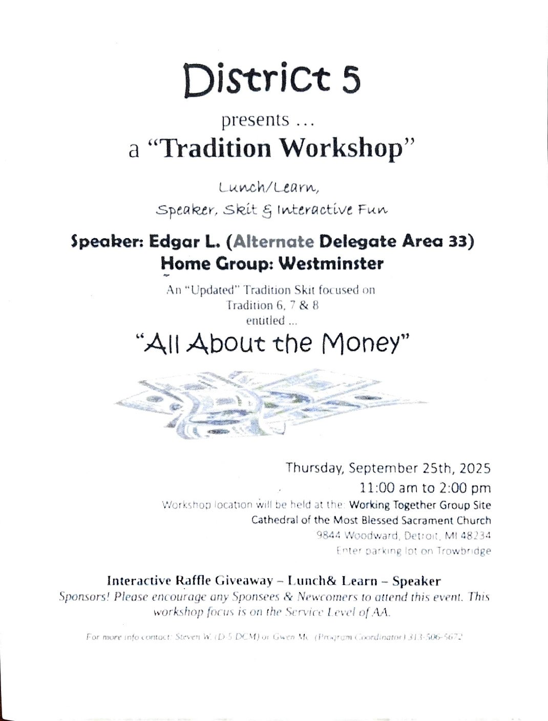 Tradition Workshop District 5