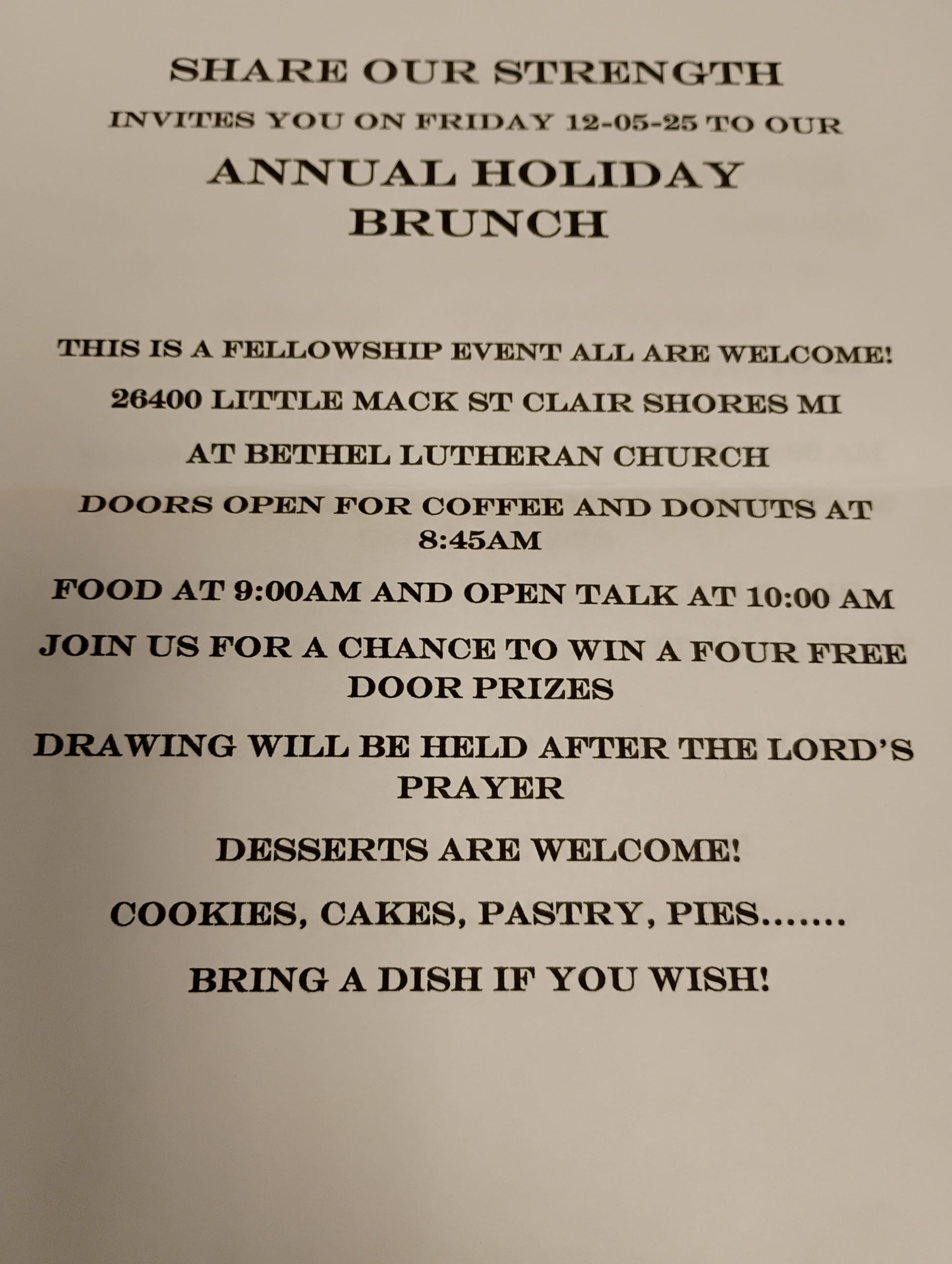 Share Our Strength Holiday Brunch