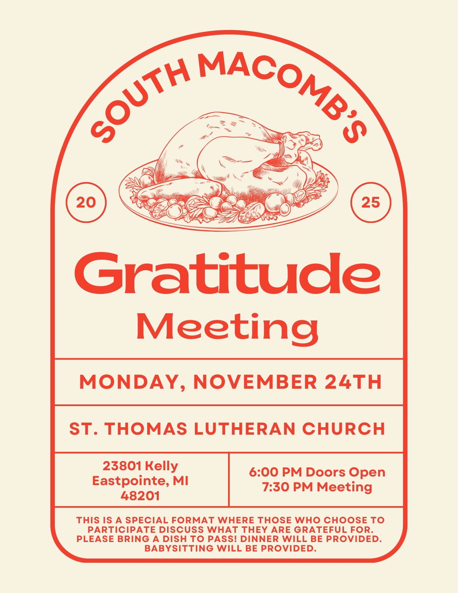 South Macomb’s Gratitude Meeting