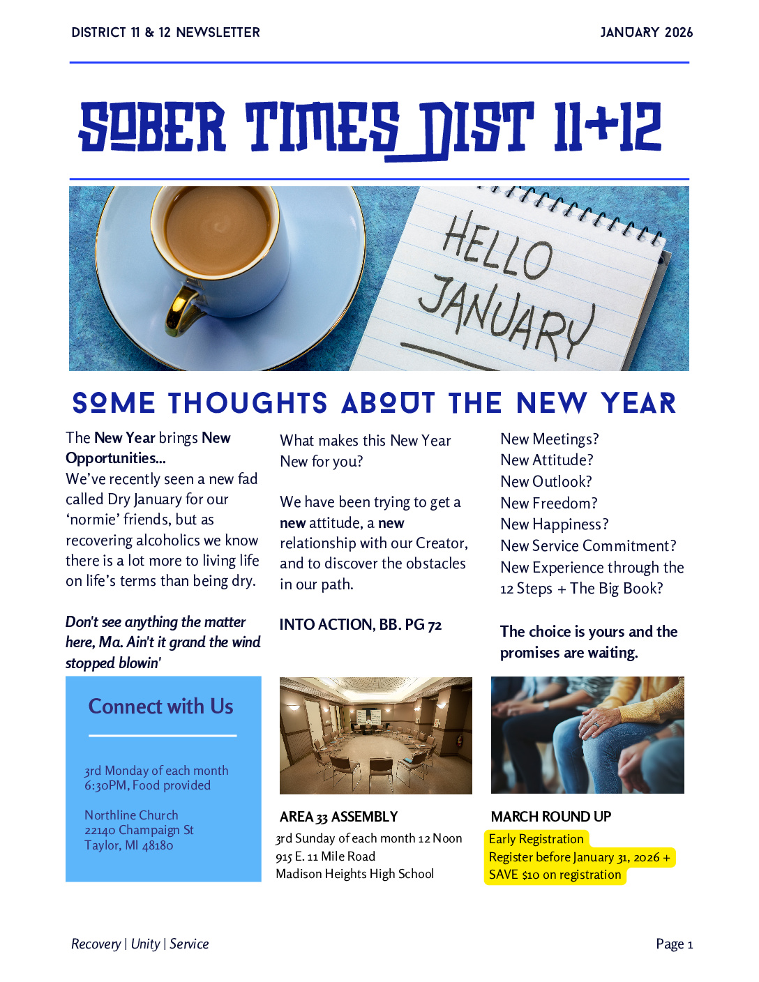 Sober Times Dist 11+12