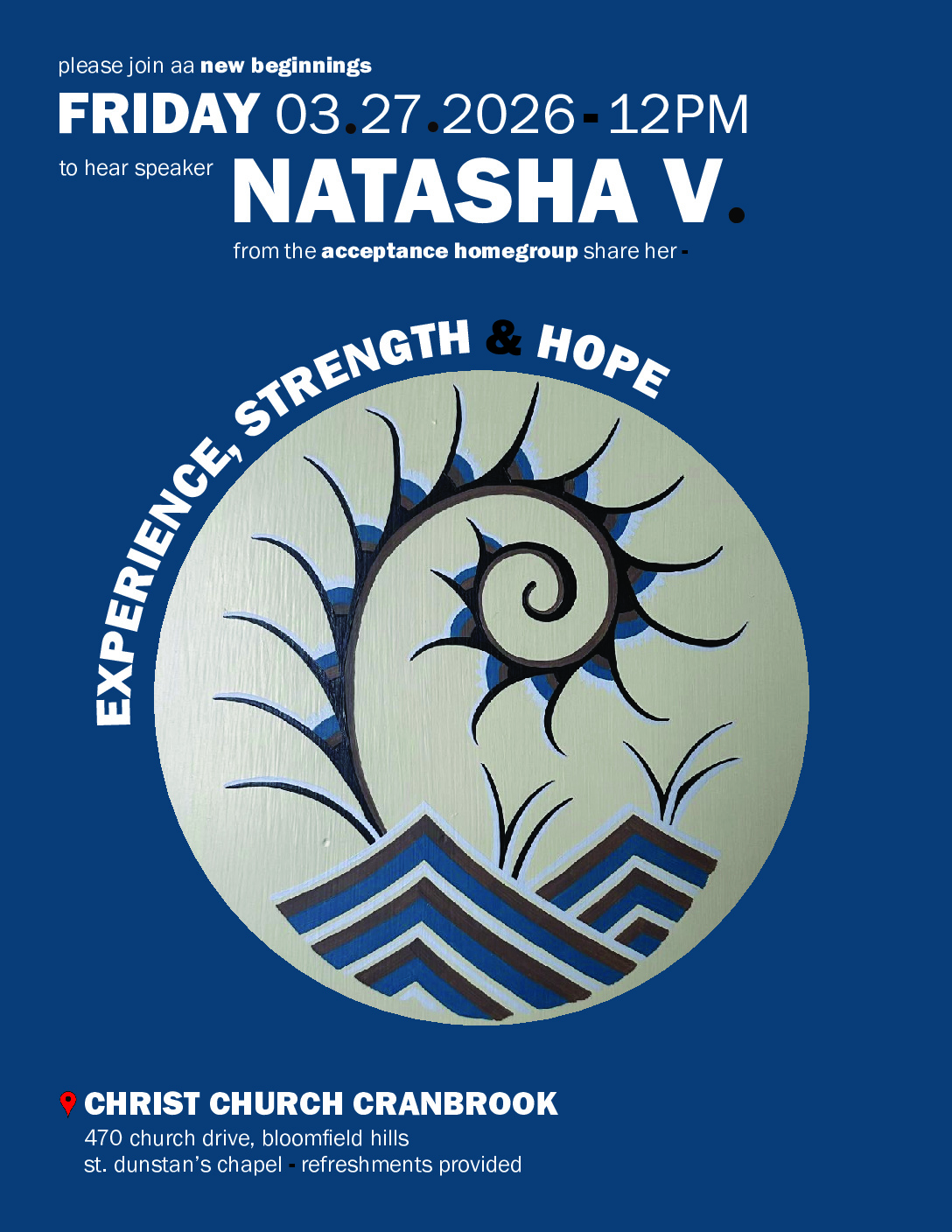 New Beginnings: Speaker – Natasha V.