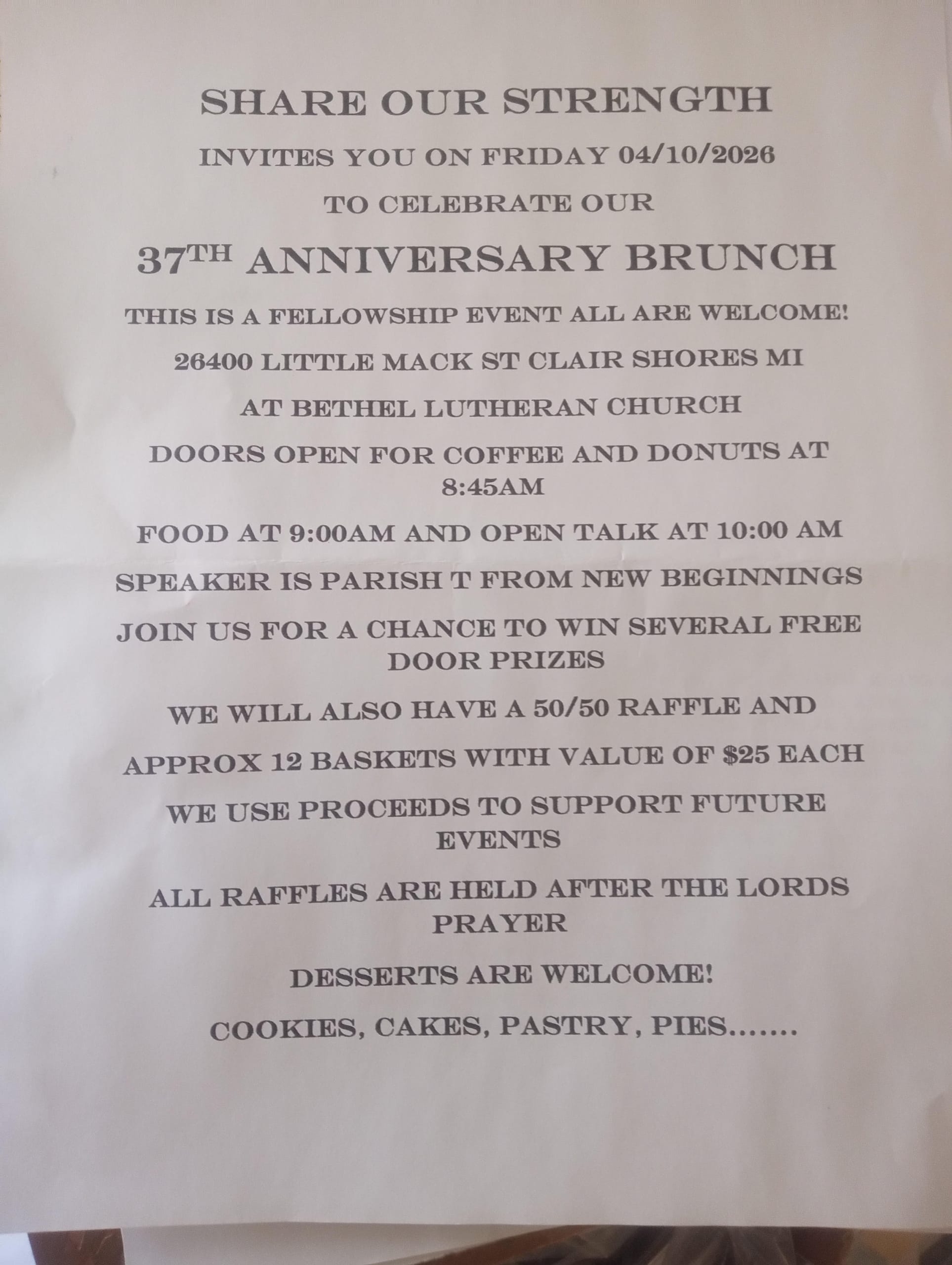 Share Our Strength 37th Anniversary Brunch