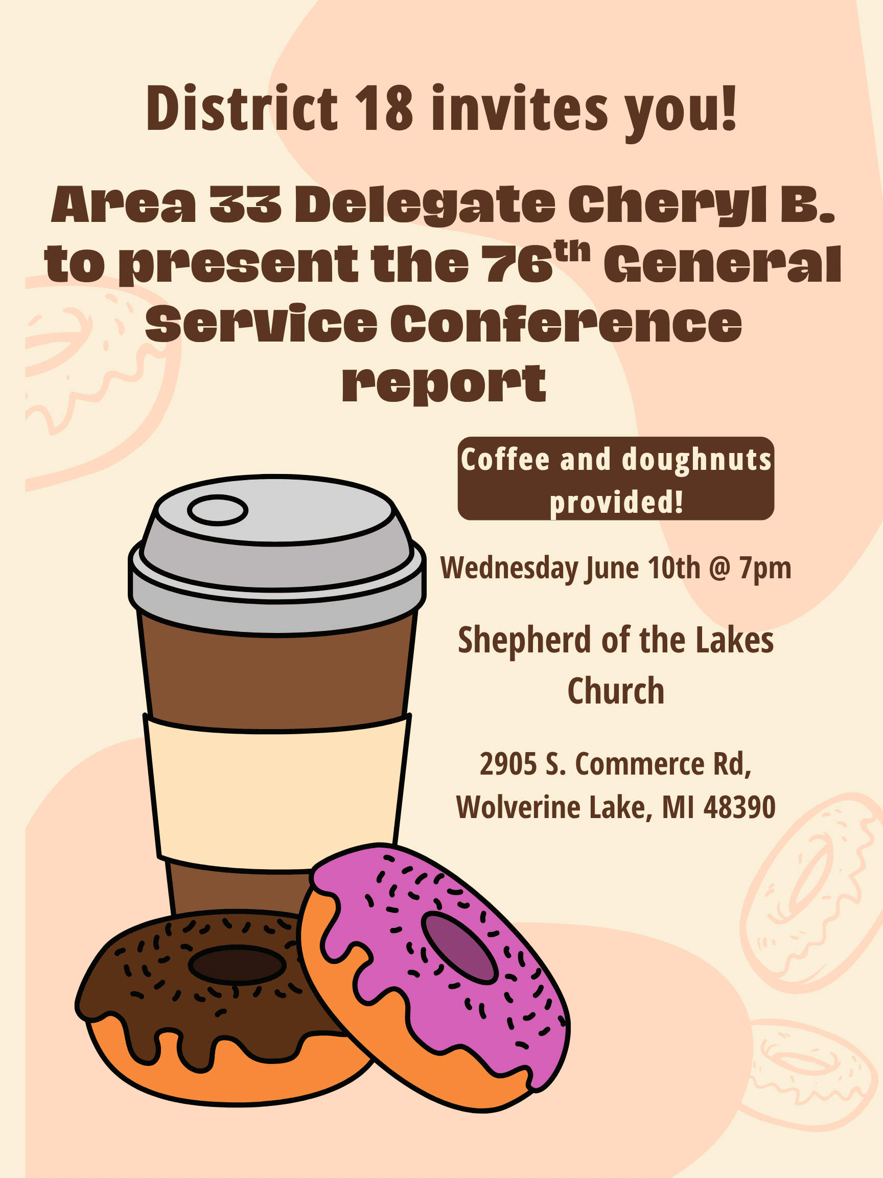 District 18 – Area 33 Delegate Report for 2026 General Service Conference