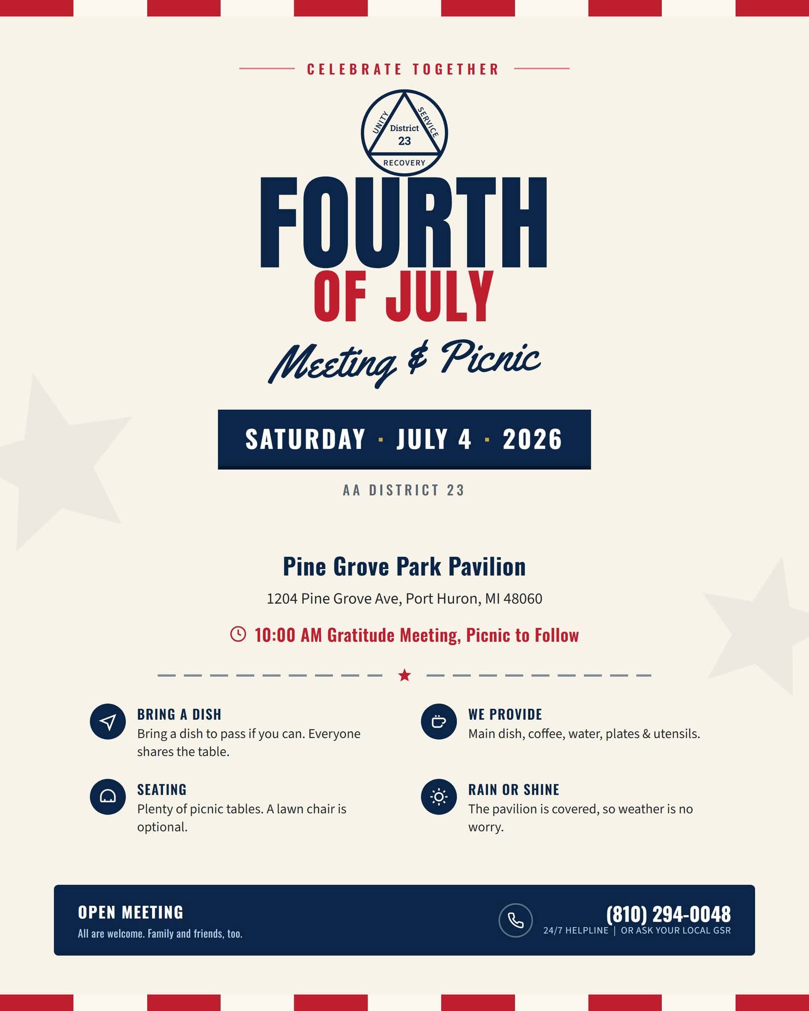 District 23 Fourth of July Meeting & Picnic